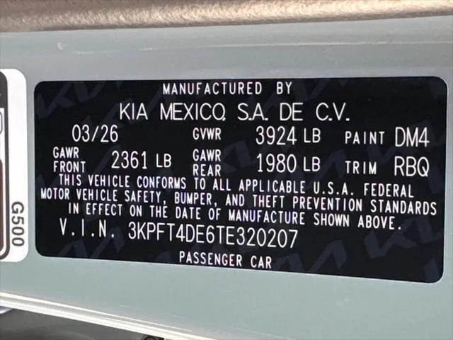 2026 Kia K4 LXS