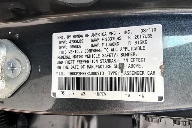 2011 Honda Accord 2.4 SE