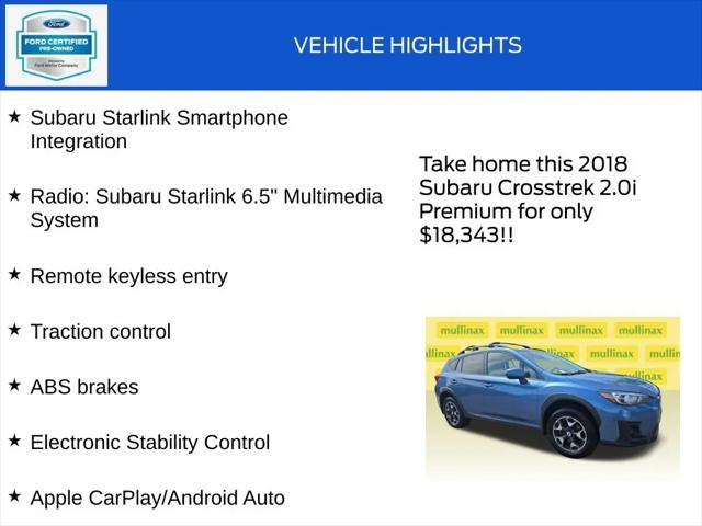 2018 Subaru Crosstrek 2.0i Premium