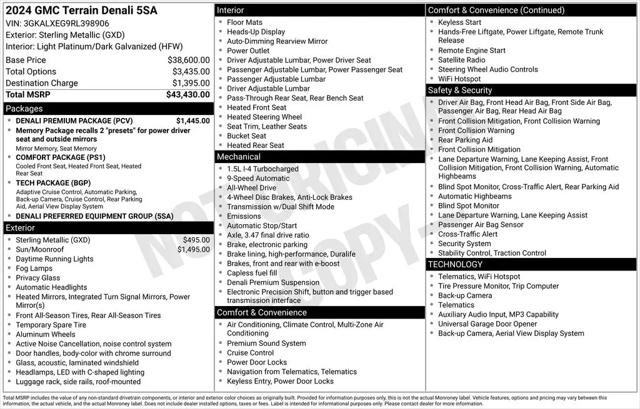 2024 GMC Terrain AWD Denali