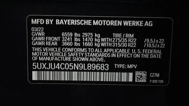 2022 BMW X5 M50i