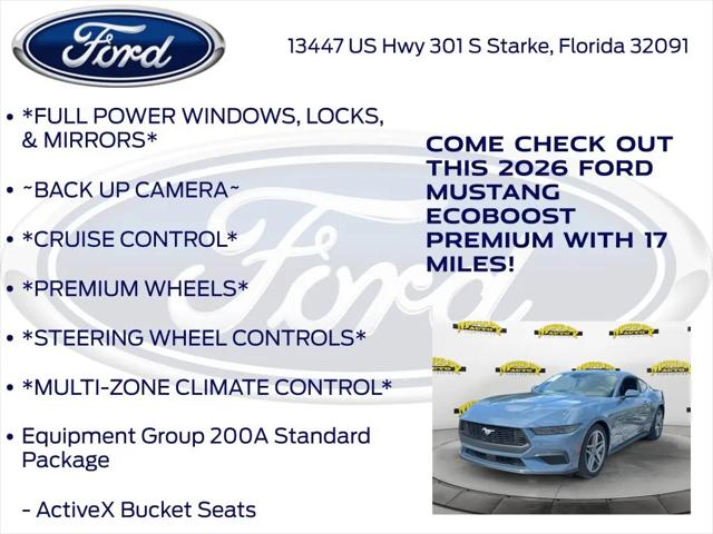 2026 Ford Mustang EcoBoost Premium Fastback