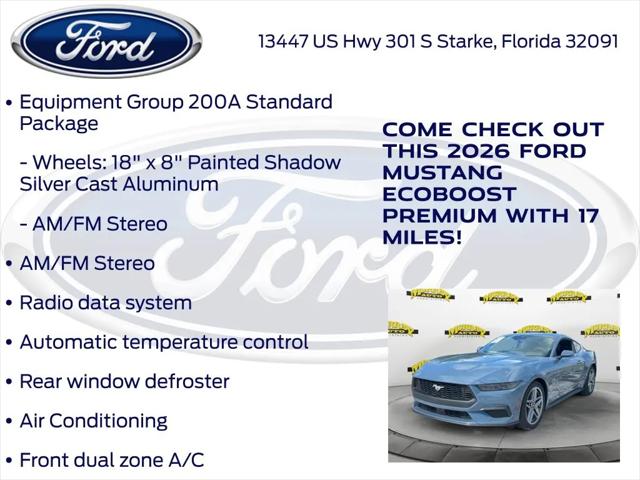 2026 Ford Mustang EcoBoost Premium Fastback
