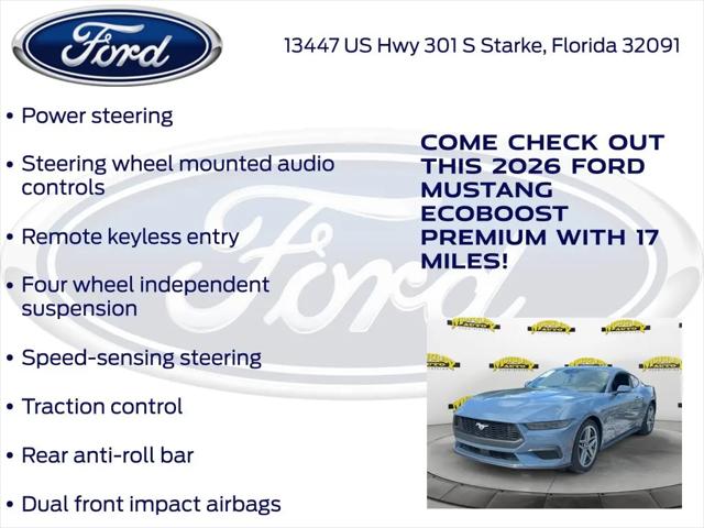 2026 Ford Mustang EcoBoost Premium Fastback