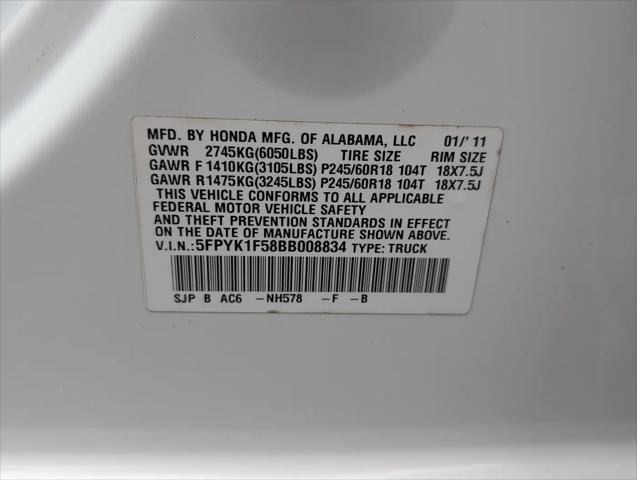 2011 Honda Ridgeline RTL