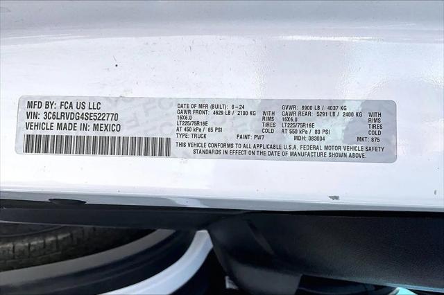 2025 Ram ProMaster 2500 Cargo Van Tradesman High Roof 159" WB w/Pass Seat