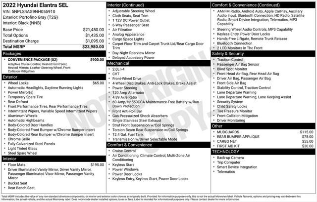2022 Hyundai Elantra SEL