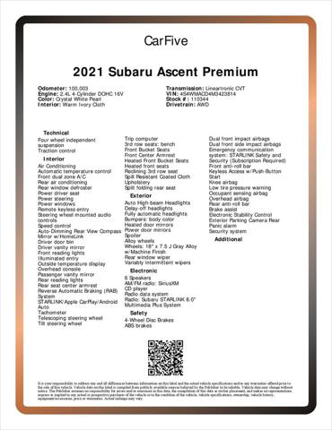 2021 Subaru Ascent Premium