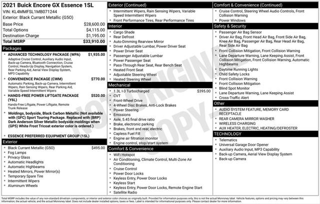2021 Buick Encore GX FWD Essence