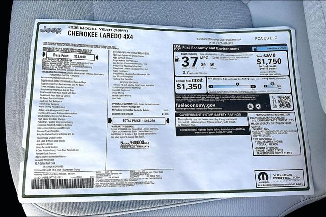 2026 Jeep Cherokee Laredo 4x4