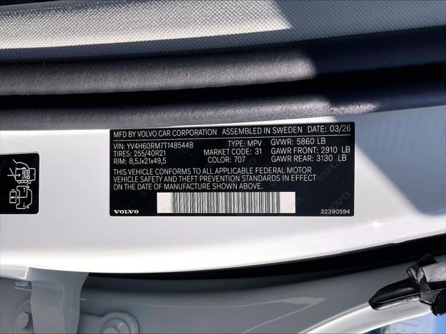 2026 Volvo XC60 Plug-In Hybrid Ultra, T8 AWD Electric/Gasoline, Dark