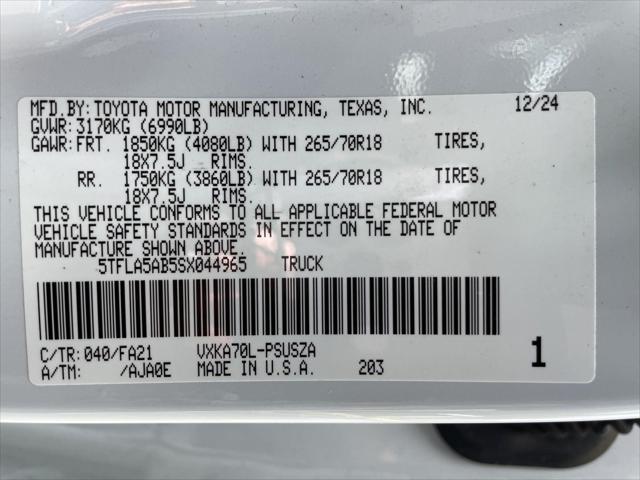 2025 Toyota Tundra SR5
