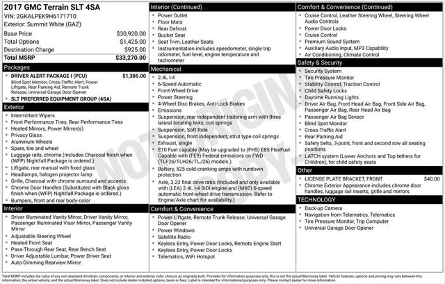 2017 GMC Terrain SLT