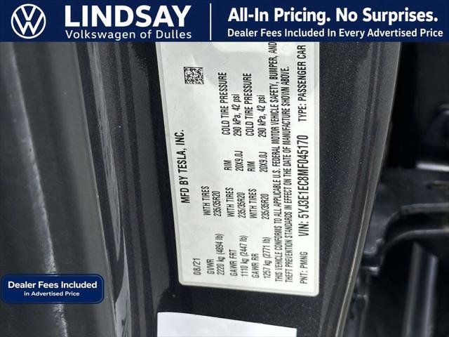 2021 Tesla Model 3 Performance Dual Motor All-Wheel Drive