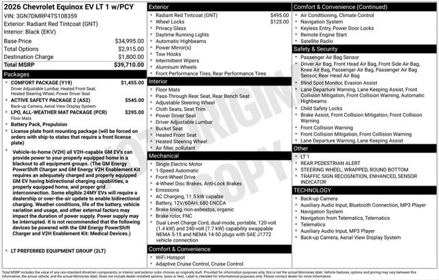 2026 Chevrolet Equinox LT 1, FWD