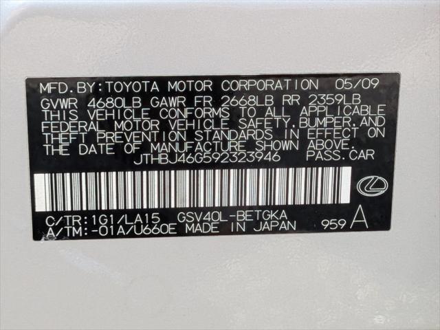 2009 Lexus ES 350 350