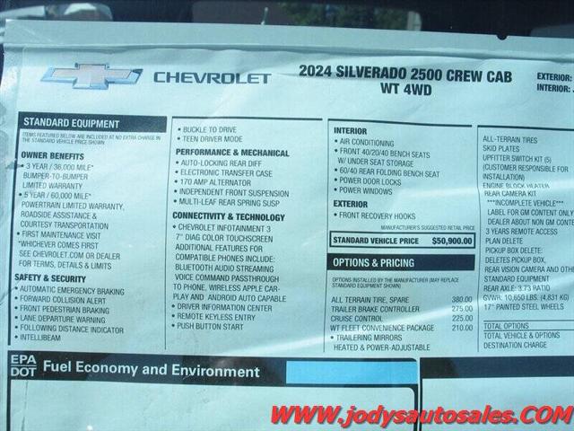 2024 Chevrolet Silverado 2500HD 4WD Crew Cab Long Bed Work Truck