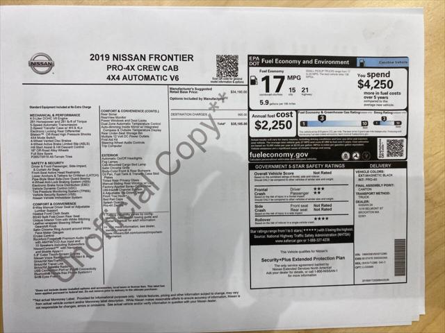 2019 Nissan Frontier PRO-4X