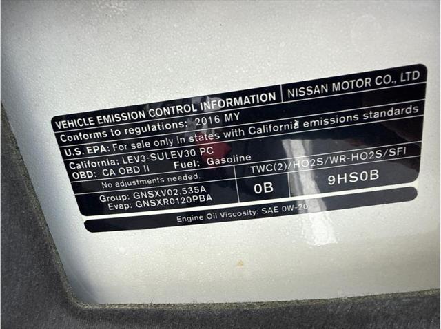 2016 Nissan Altima 2.5 SL