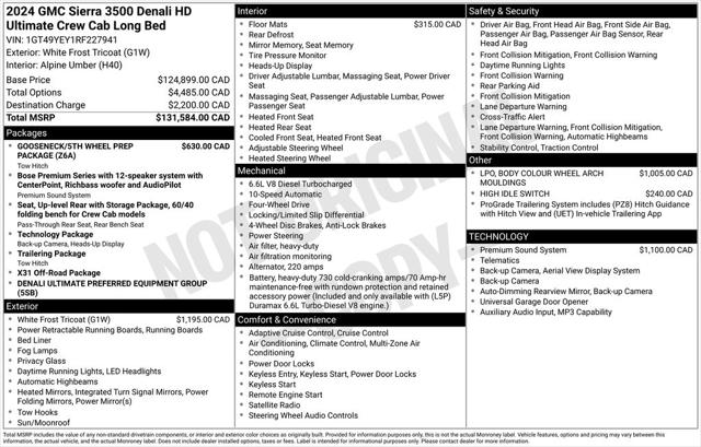 2024 GMC Sierra 3500HD Denali Ultimate
