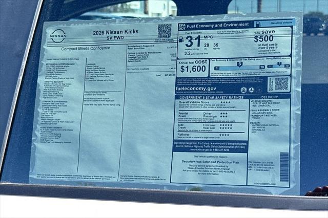 2026 Nissan Kicks SV