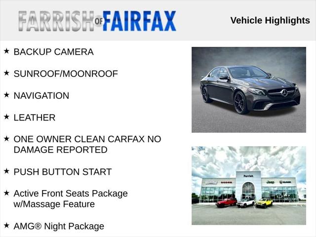 2018 Mercedes-Benz AMG E 63 S 4MATIC 2018 Mercedes-Benz AMG E 63 S 4MATIC