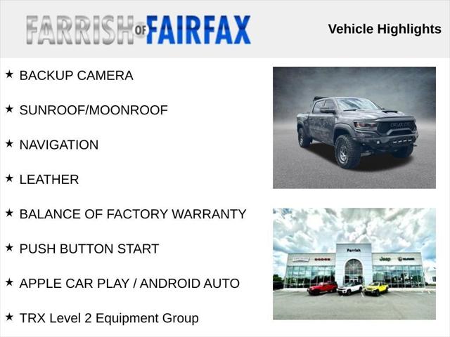 2024 RAM 1500 TRX Crew Cab 4x4 57 Box 2024 RAM 1500 TRX Crew Cab 4x4 57 Box