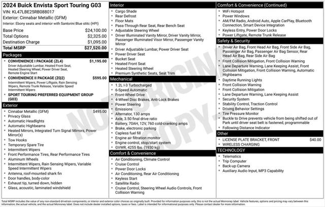 2024 Buick Envista Sport Touring FWD 2024 Buick Envista Sport Touring FWD