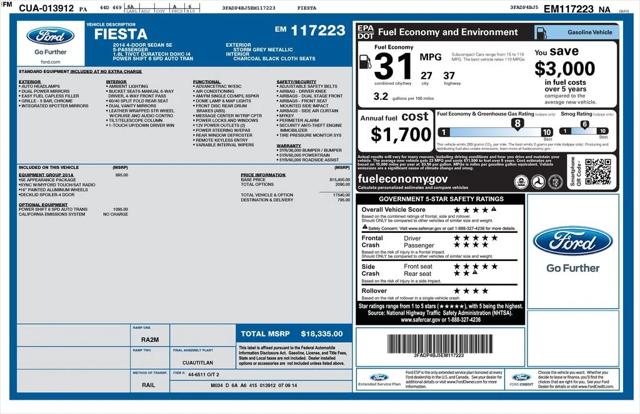 2014 Ford Fiesta SE