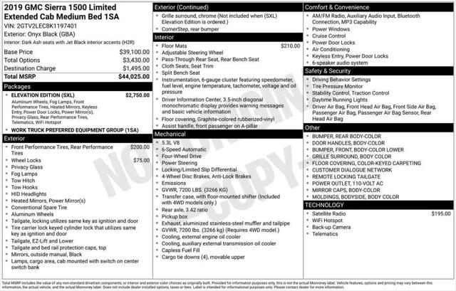 2019 GMC Sierra 1500 Limited Base