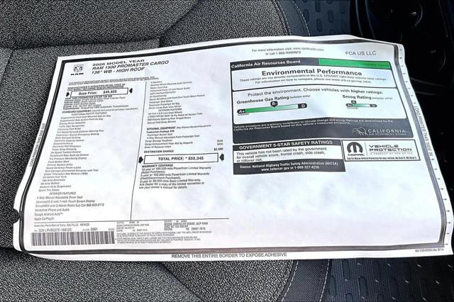 2026 Ram ProMaster Cargo Van Tradesman High Roof 136" WB w/Pass Seat
