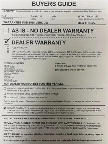 2024 Ford Transit Cargo Van T-250