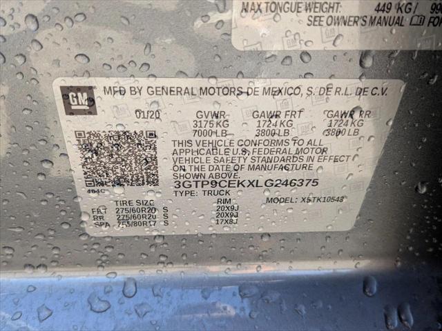 2020 GMC Sierra 1500 4WD Crew Cab Short Box Elevation