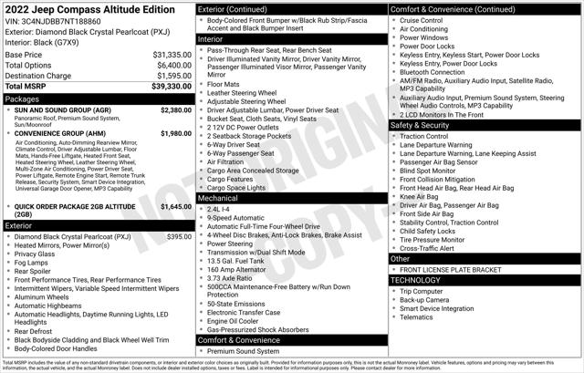 2022 Jeep Compass Altitude 4x4