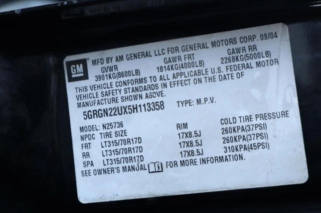 2005 HUMMER H2 SUT