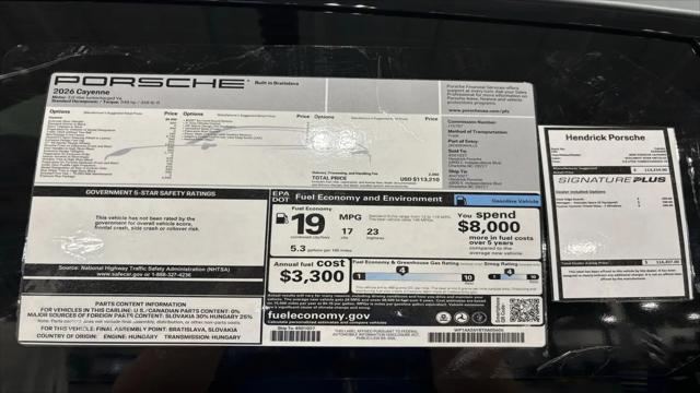 2026 Porsche Cayenne Cayenne