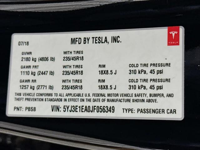 2018 Tesla Model 3 Long Range