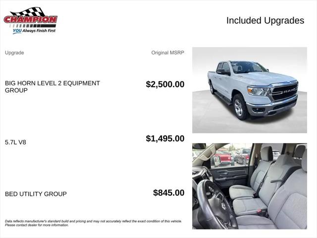2020 Ram 1500 Big Horn Quad Cab 4x4 6'4" Box