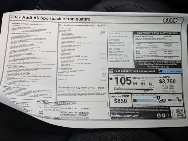 2027 Audi e-tron Sportback Premium Plus quattro
