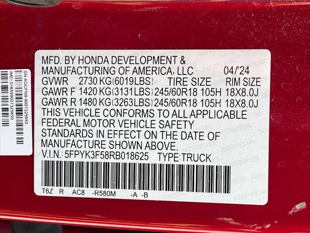 2024 Honda Ridgeline RTL