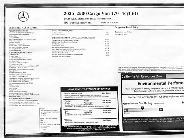 2025 Mercedes-Benz Sprinter 2500 High Roof 4-Cyl Diesel HO