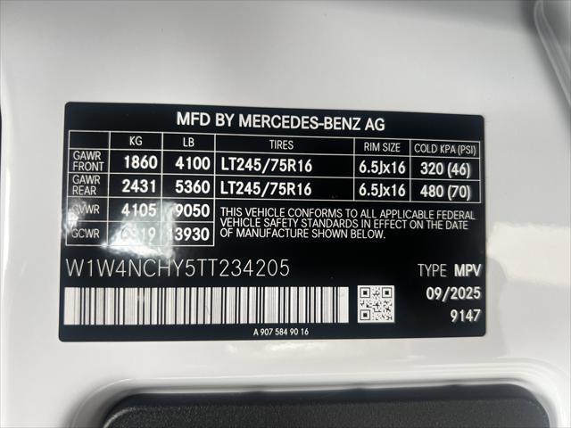 2026 Mercedes-Benz Sprinter 2500 High Roof 4-Cyl Diesel HO