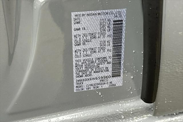 2026 Nissan Frontier Crew Cab PRO-4X 4x4