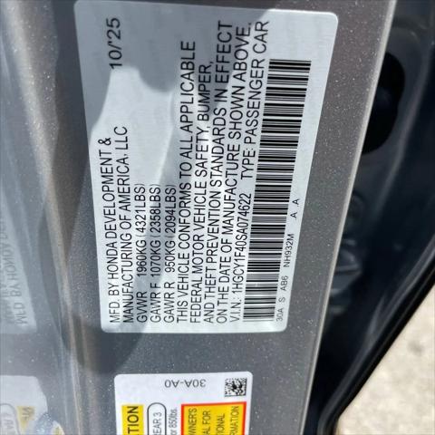 2025 Honda Accord Sedan SE