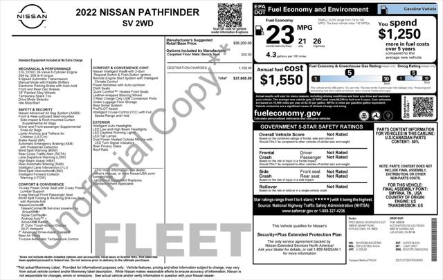 2022 Nissan Pathfinder SV 2WD