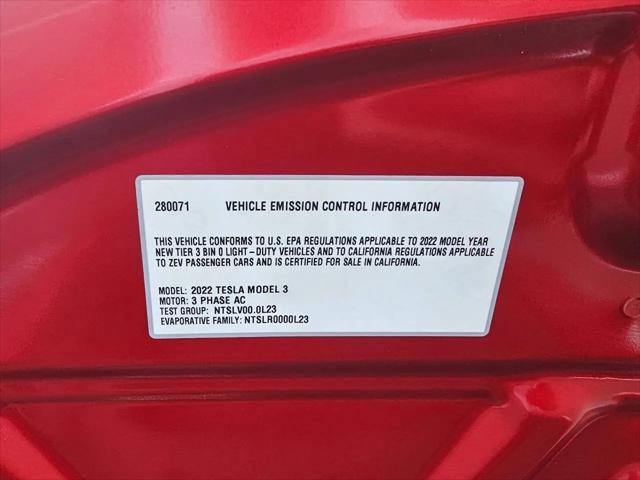 2022 Tesla Model 3 Performance Dual Motor All-Wheel Drive