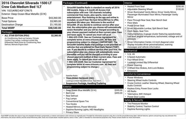 2016 Chevrolet Silverado 1500 1LT