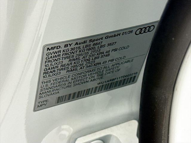 2026 Audi RS Q8 performance quattro tiptronic