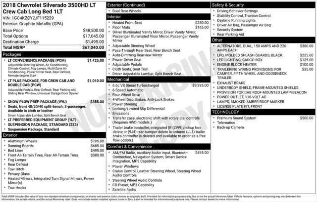 2018 Chevrolet Silverado 3500HD LT
