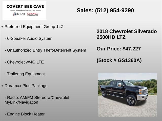 2018 Chevrolet Silverado 2500HD LTZ